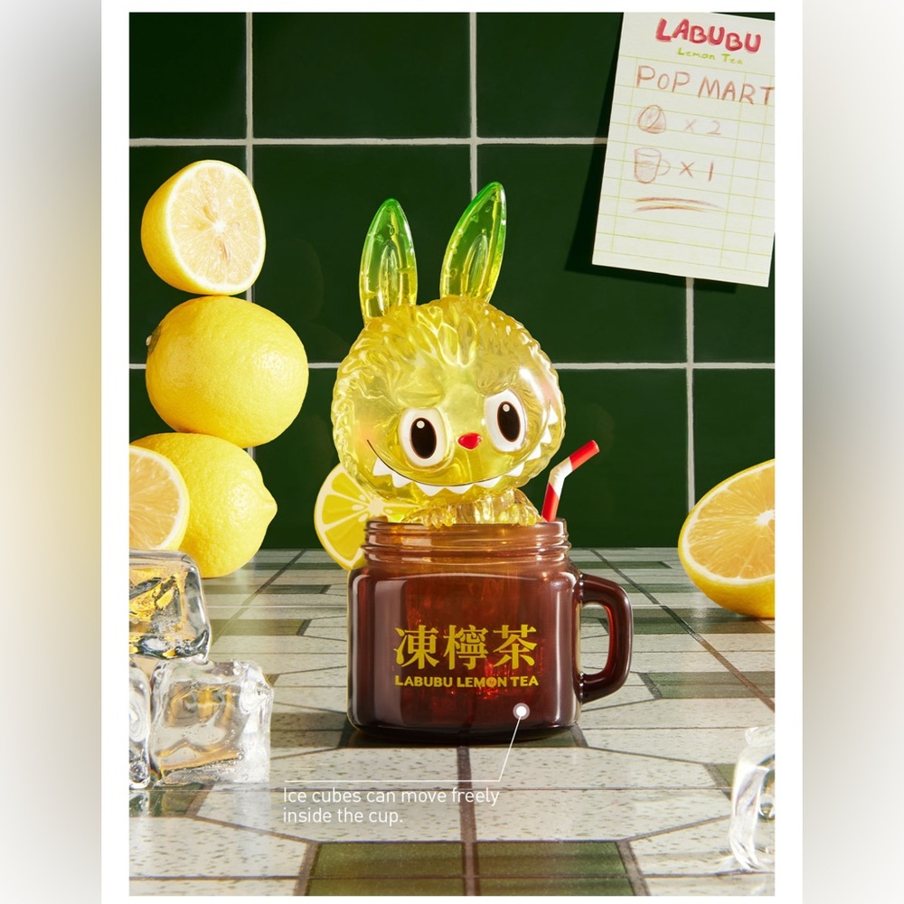 POP MART LABUBU Lemon Tea Figure - Picture 6 of 7